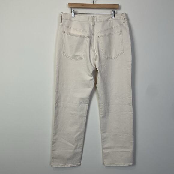 Madewell The '90s Straight Jean Vintage Canvas Size 33 NM515 Stretch High Rise - Picture 3 of 13